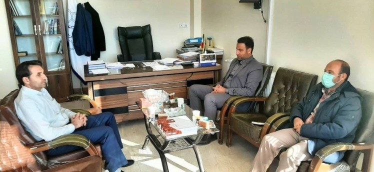حضور ریاست اداره راه و شهرسازی شهرستان خدابنده در شهرداری کرسف